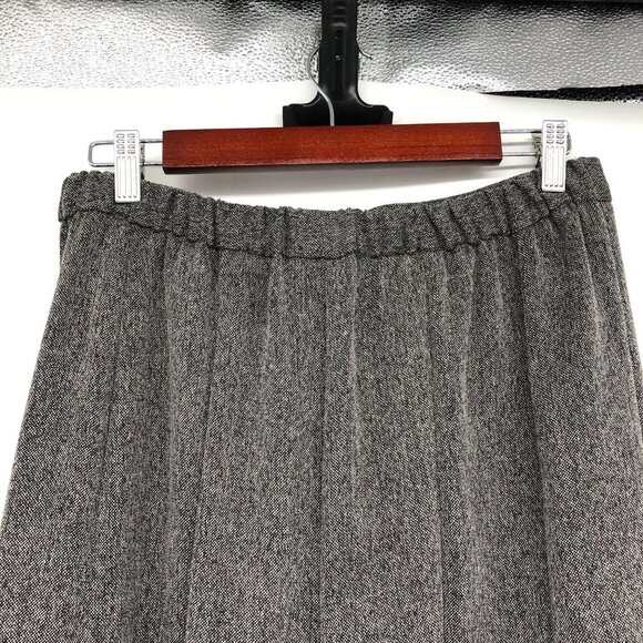 Tanjay Heathered Grey Embroidered Flared Midi Skirt size 10 - Picture 8 of 14